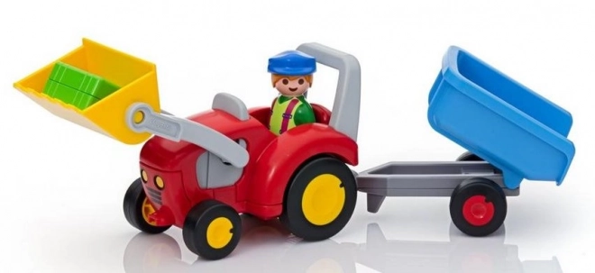 PLAYMOBIL® 1.2.3 6964 Tracteur avec remorque