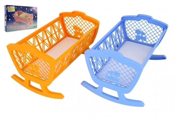 Berceau pour poupées sans ensemble en plastique 47x35x30cm dans une boîte 48x32x8cm