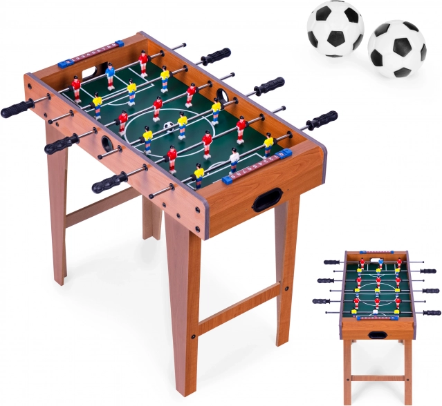 Baby-foot en bois 69x35 cm pour enfants : ECOTOYS
