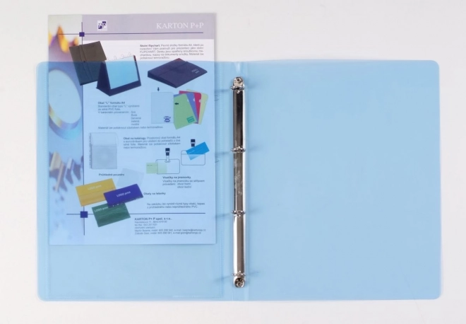 Classeur à anneaux Opaline A4 bleu