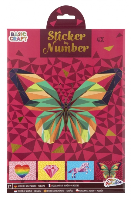 Puzzle autocollant numéroté A4