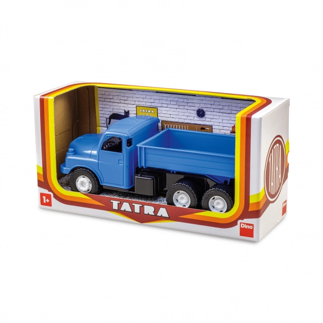 Camion Tatra 148 benne plastique 30cm bleu en boîte 35x18x13cm