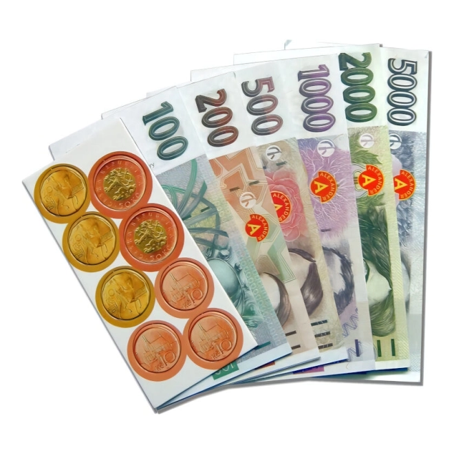 Billets et pièces tchèques