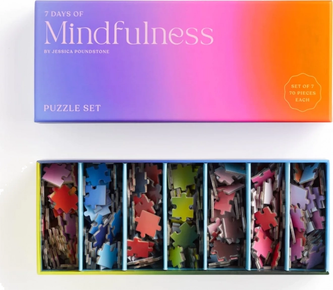 Puzzle Jessica Poundstone – 7 jours de pleine conscience (7 × 70 pièces) par GALISON