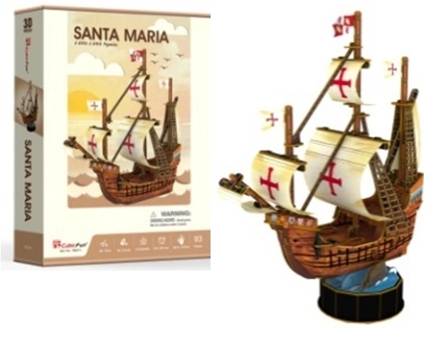 Puzzle 3D Bateau Santa Maria de CubicFun