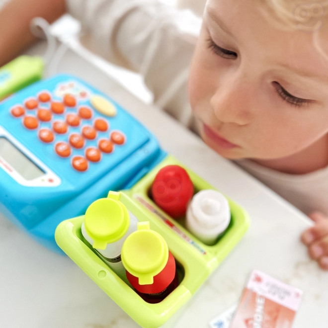 Caisse enregistreuse pour enfants Woopie avec étagère et accessoires