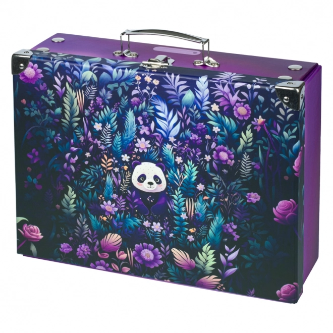 BAAGL Valise scolaire pliante Jungle Panda avec ferronnerie