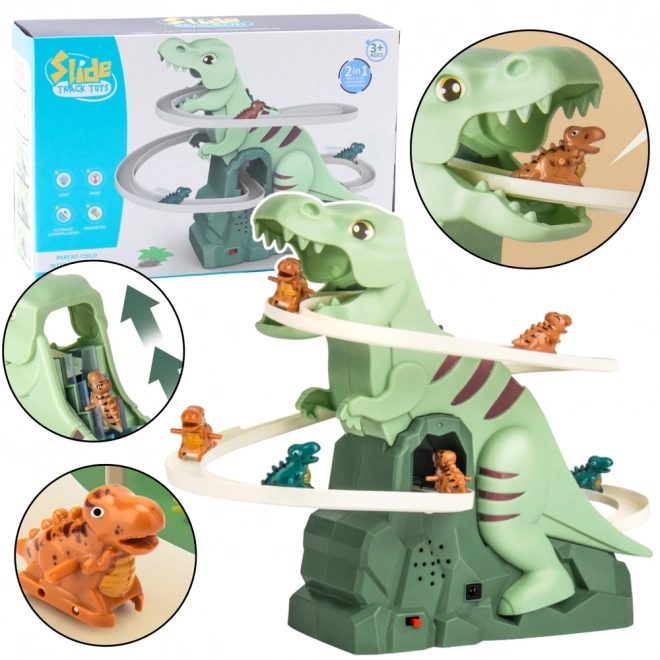 Montagne russe amusante de dinosaures