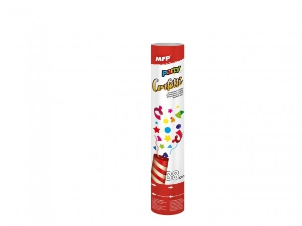 Confettis à lancer 38cm papier en tube 5x38cm 12 pcs dans la boîte
