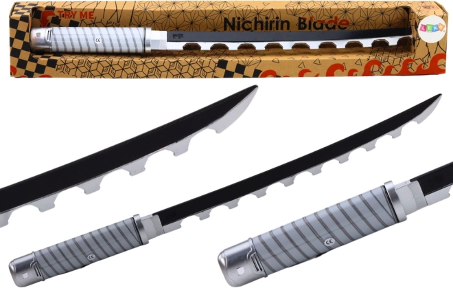 Épée de samouraï pour enfants Nichirin à piles avec son – noire