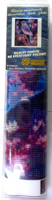 Peinture au diamant Norimpex Oiseau de nuit 30x40 cm