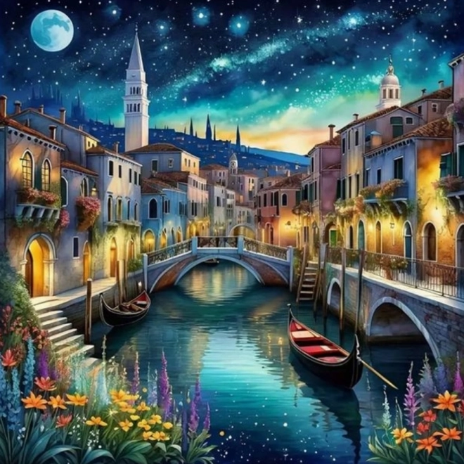 Peinture diamant Nocturne Venise 30x40 cm