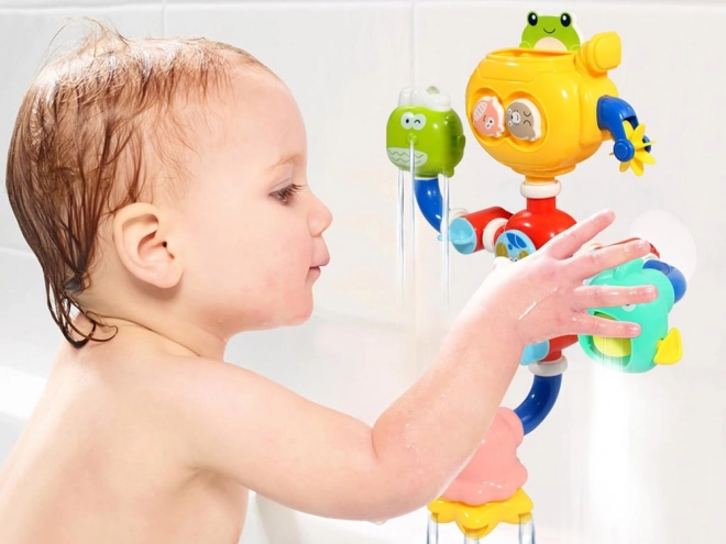 Jouet de bain amusant avec moulin à eau et carrousel