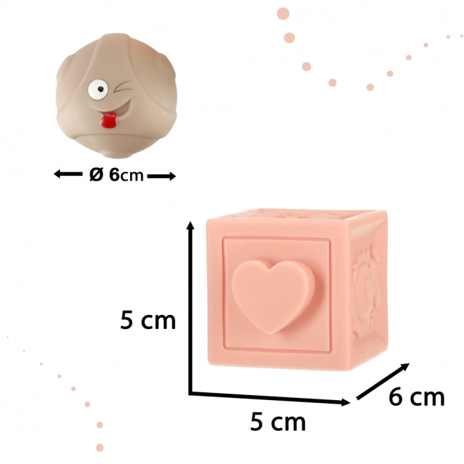 Puzzle éducatif coloré doux avec balles