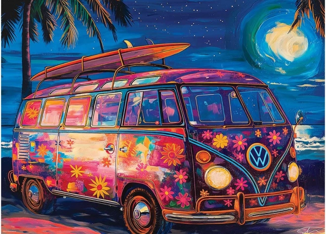 Puzzle EUROGRAPHICS VW Fête sur la plage 1000 pièces
