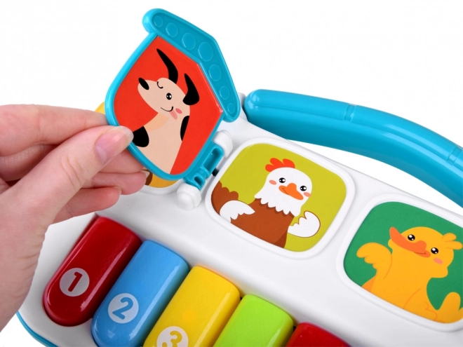 Clavier musical joyeux avec animaux