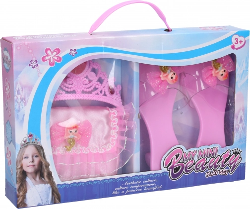 Ensemble de princesse avec sac à main et couronne