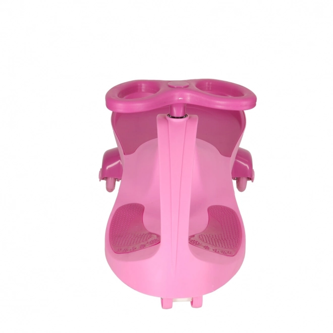 Draisienne enfant rose avec roues LED lumineuses