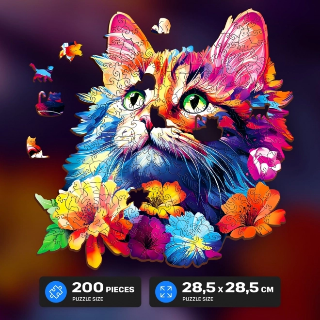 Puzzle en bois Chat 200 pièces