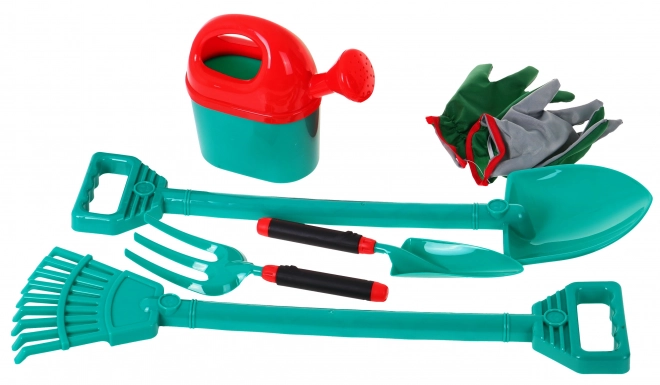 Ensemble d'outils à roulettes pour petits jardins