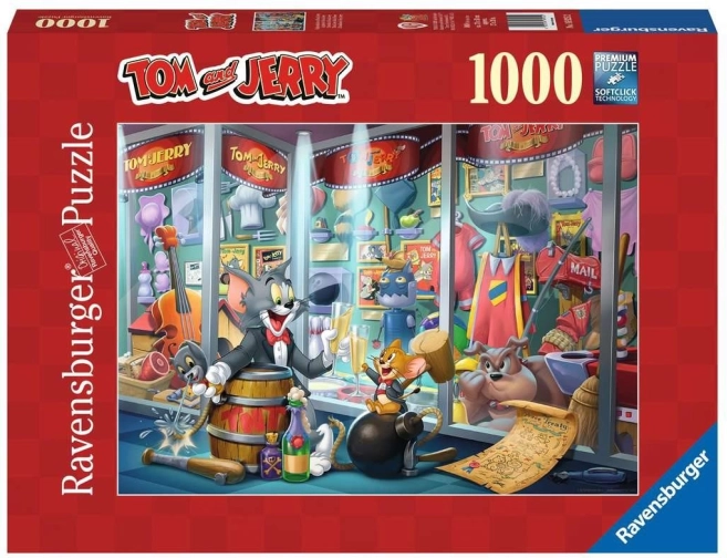 Puzzle 2D 1000 pièces Tom et Jerry