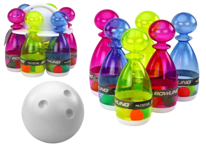 Ensemble de bowling 6 quilles de bowling Couleurs transparentes