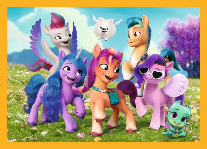 TREFL Puzzle My Little Pony : Faites connaissance avec les poneys 4 en 1 (35,48,54,70 pièces)