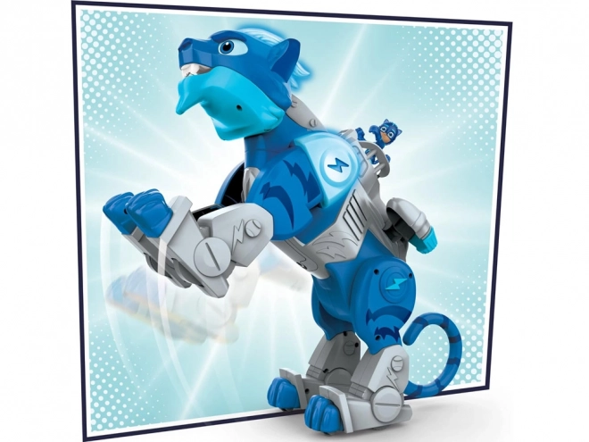 PJMasks Chat Courageux Rugissant avec figurine