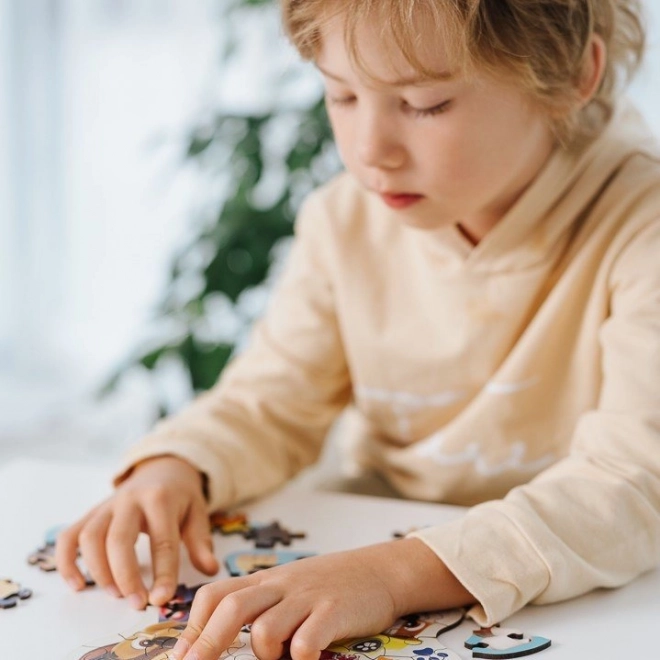 Puzzle en bois réversible Pat' Patrouille 50 pièces