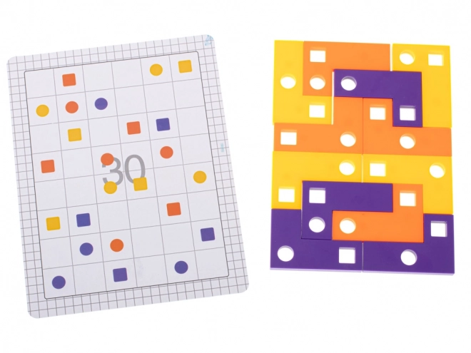 Jeu logique Puzzle Tetris avec cartes