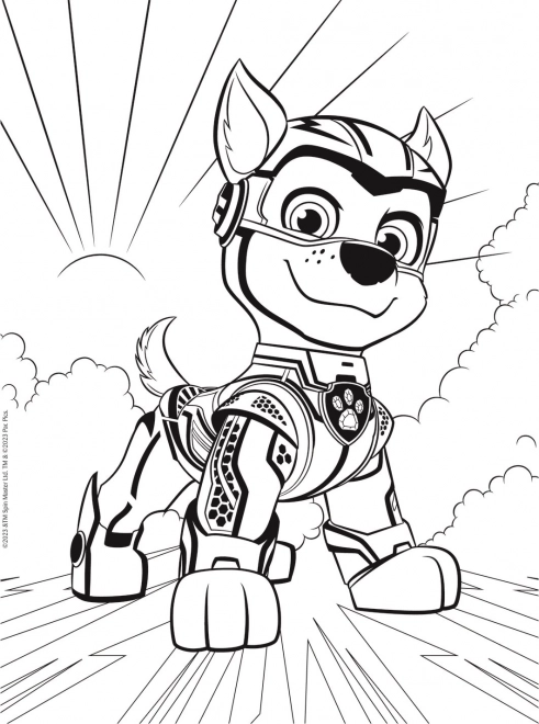 Puzzle MAXI recto-verso 2x10 pièces Chiens héros Pat'Patrouille/Paw patrol dans une boîte 40x27x6cm 24m+