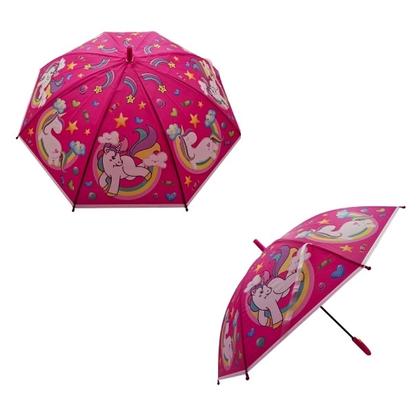 Parapluie automatique Licorne pour enfants