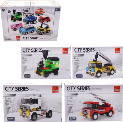 Blocs véhicules pour enfants, 16 pièces