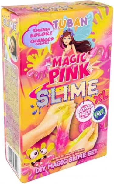 Kit créatif Tuban Slime Magique Rose XL changeant de couleur