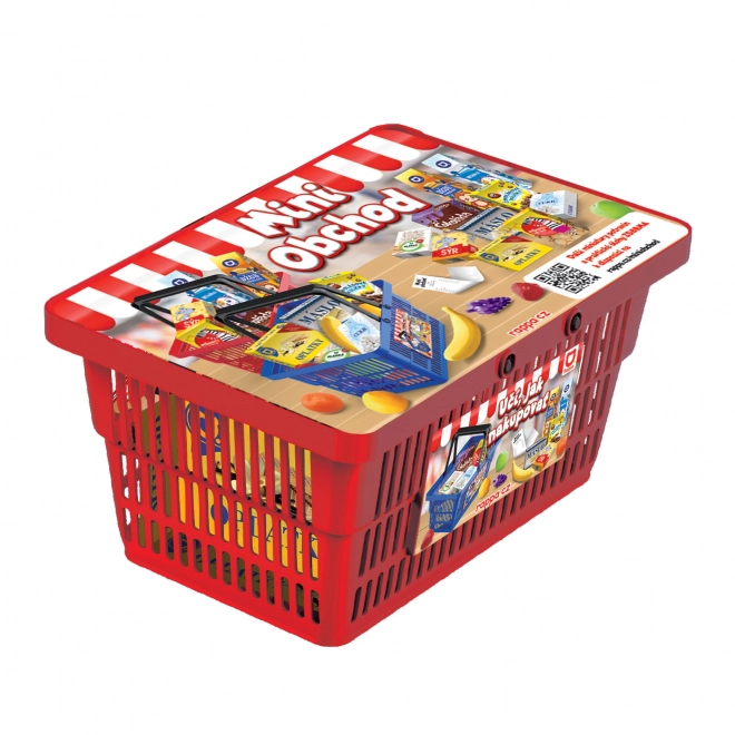 Mini panier commercial avec accessoires et apprentissage