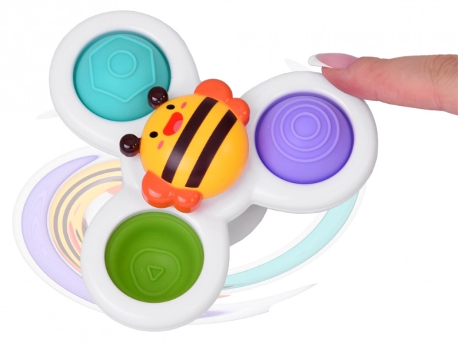 Senzoe Fidget Spinner avec ventouse 3 pcs