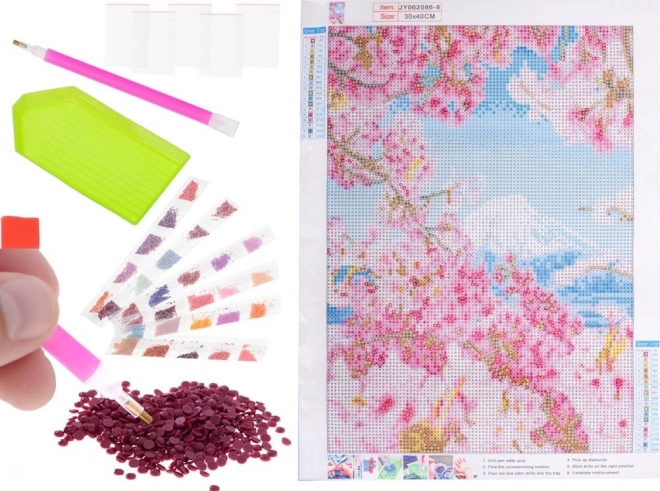 Kit de peinture sur diamant - sakura