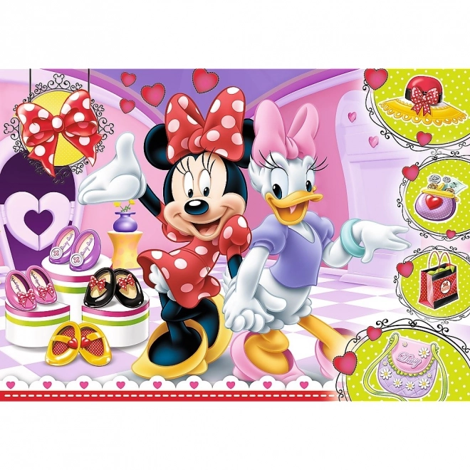 Puzzle 100 pièces Minnie et Paillettes