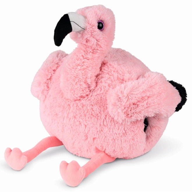 Cozy Noxxiez HW716 Plameňák - coussin chauffant en peluche 3 en 1
