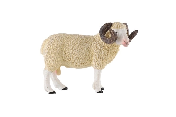 Mouton domestique bélier zooted plastique 9cm en sachet