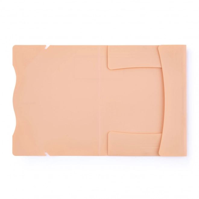 Dossier avec élastique A4 abricot PASTELINI