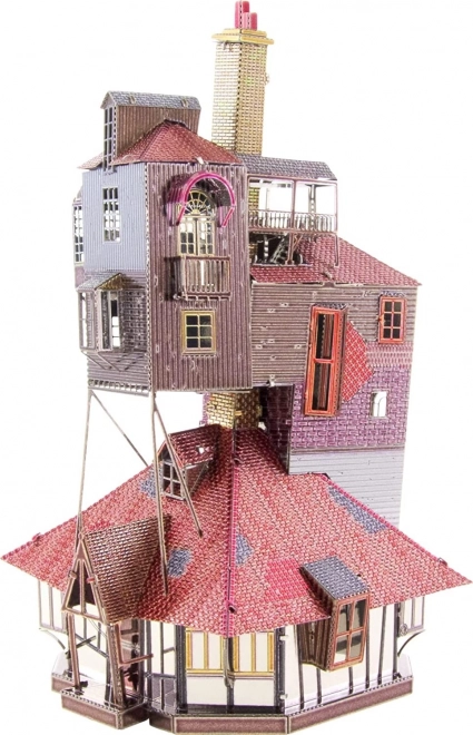 Puzzle métallique 3D METAL EARTH Harry Potter : Le Terrier (The Burrow) – modèle coloré