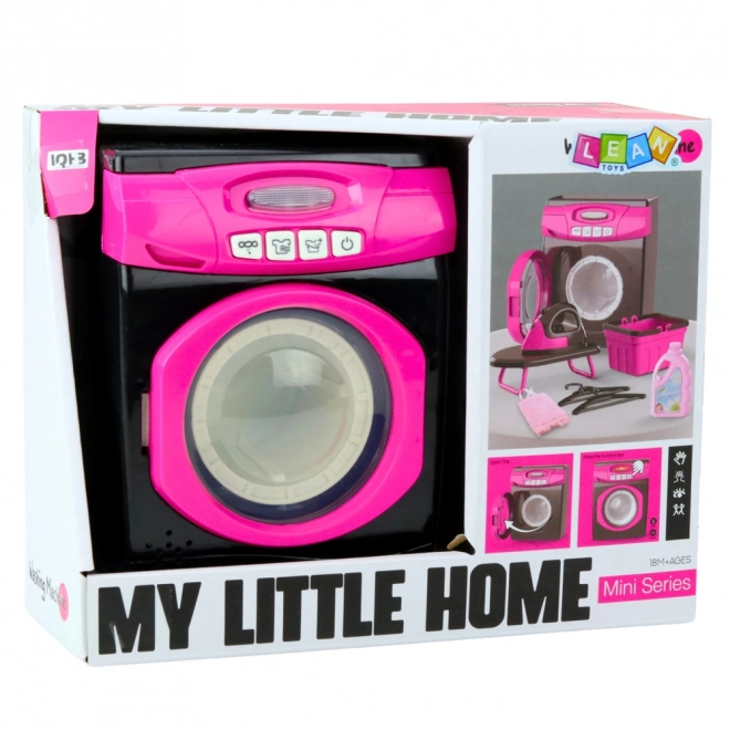 Ensemble interactif d'appareils pour enfants avec machine à laver