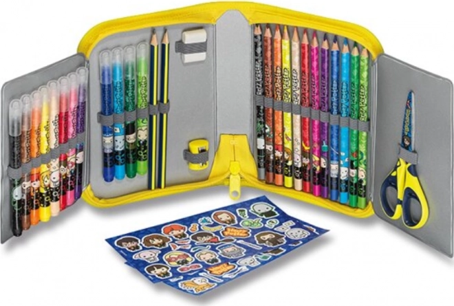 MAPED Trousse scolaire simple avec équipement Harry Potter