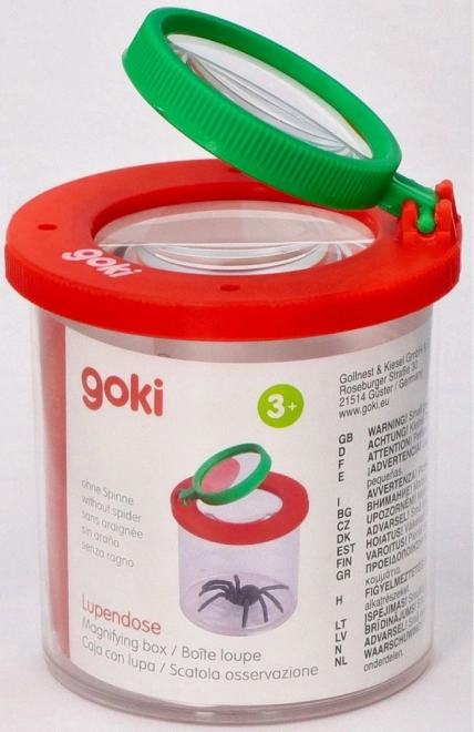 Boîte à insectes avec loupe