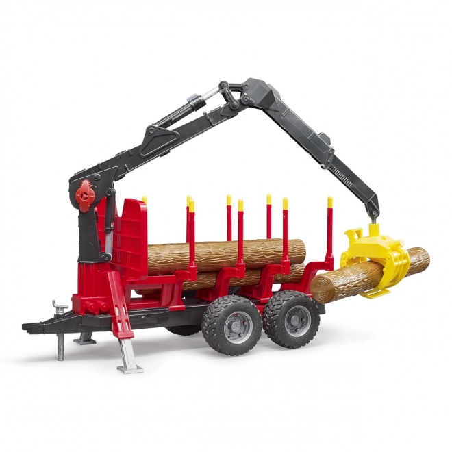 Transporteur de bois Bruder avec bras de chargement