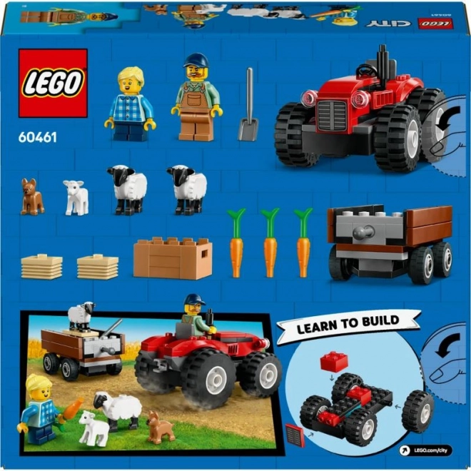 LEGO® City 60461 Tracteur rouge avec remorque et moutons
