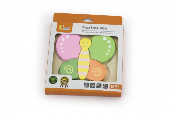 Puzzle en bois pour les plus petits - papillon