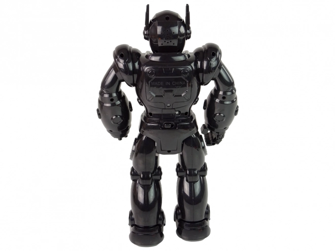Robot interactif marche Son Lumières noir