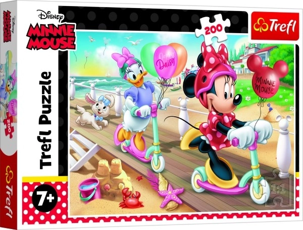 Puzzle 200 pièces Minnie à la plage Disney Minnie